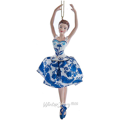 Елочная игрушка Балерина Матильда - Делфтская прима 14 см, подвеска Kurts Adler