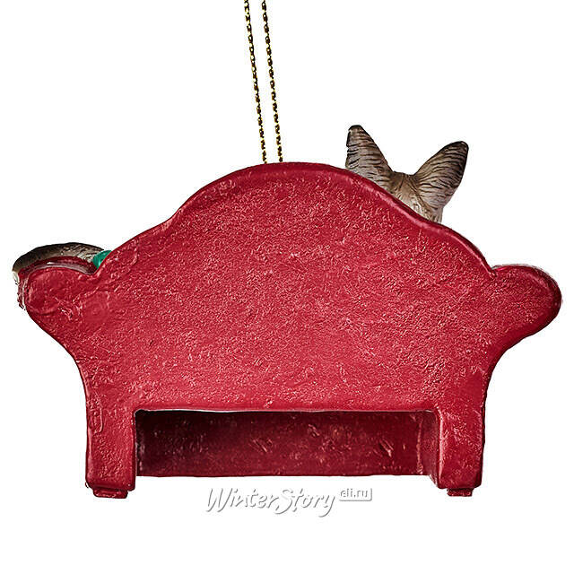 Елочная игрушка Сиамский Кот на софе 9 см Kurts Adler