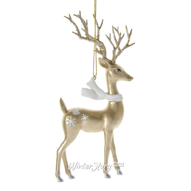 Елочная игрушка Олень Цезар - Заколдованный лес 15 см, подвеска Kurts Adler