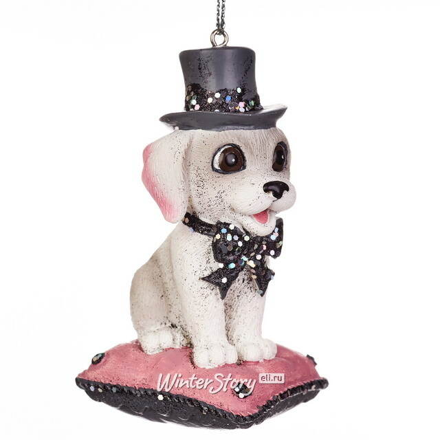 Набор елочных игрушек Котенок и Щенок - Пушистый Дуэт, 8 см, 2 шт Kurts Adler