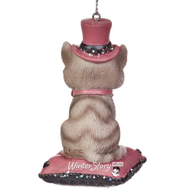 Набор елочных игрушек Котенок и Щенок - Пушистый Дуэт, 8 см, 2 шт Kurts Adler