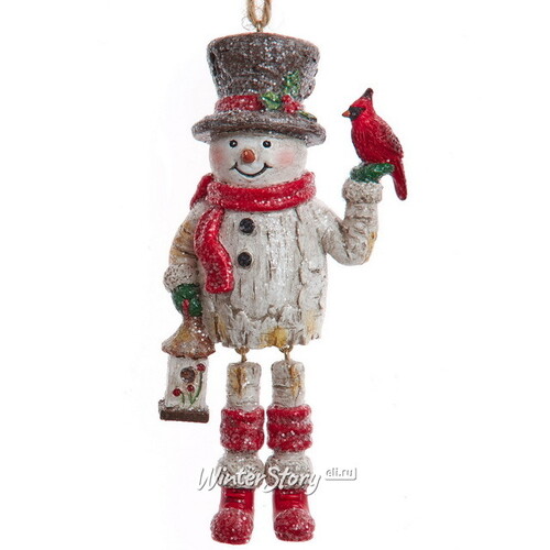 Елочная игрушка Снеговик Маркус 13 см, подвеска Kurts Adler