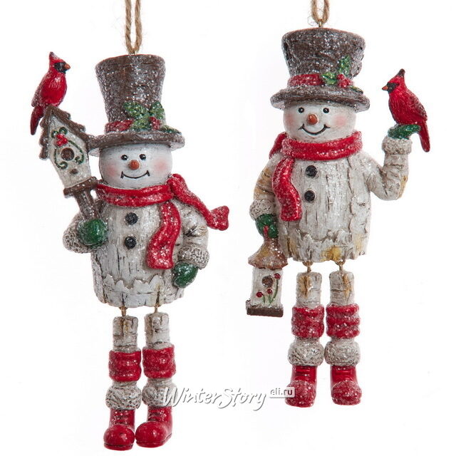 Елочная игрушка Снеговик Маркус 13 см, подвеска Kurts Adler