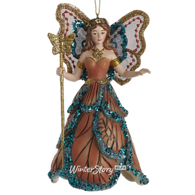 Елочная игрушка Королева Фей Розель - Лориэнский Лес 13 см терракотовая Kurts Adler