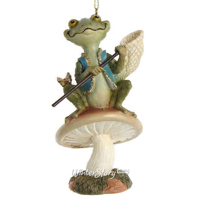 Елочная игрушка Лягушонок Рональд 11 см, подвеска Kurts Adler