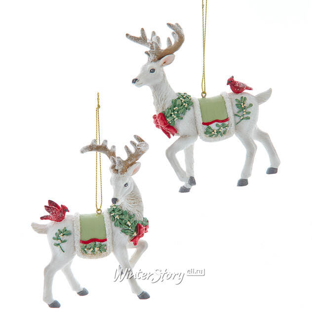 Елочная игрушка Рождественский Олень Альфредо 12 см Kurts Adler