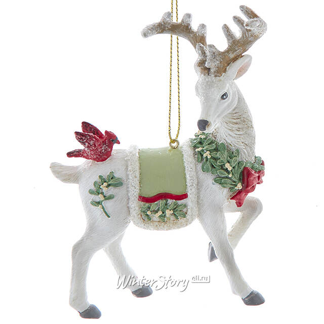 Елочная игрушка Рождественский Олень Альфредо 12 см Kurts Adler