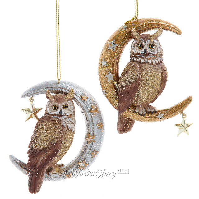 Елочная игрушка Сова Аурелия - Heavenly Triumph 10 см Kurts Adler