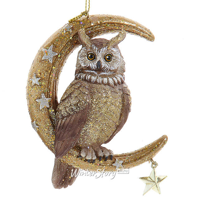 Елочная игрушка Сова Аурелия - Heavenly Triumph 10 см Kurts Adler