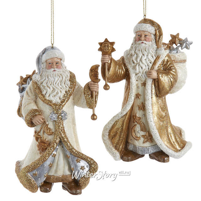 Елочная игрушка Санта со Звездой - Heavenly Triumph 13 см Kurts Adler