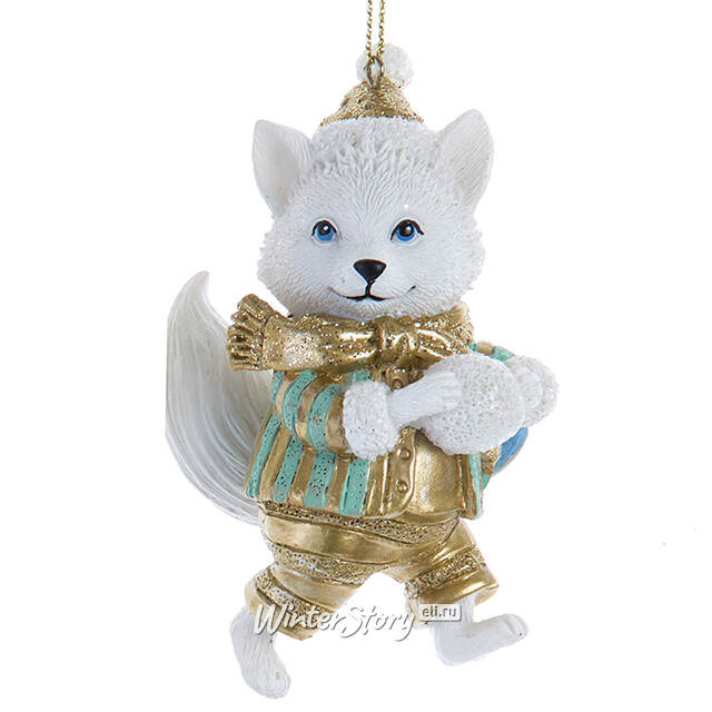 Елочная игрушка Лисенок Скай - Зимние Забавы 9 см Kurts Adler