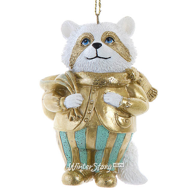 Елочная игрушка Енотик Пако - Зимние Забавы 9 см Kurts Adler