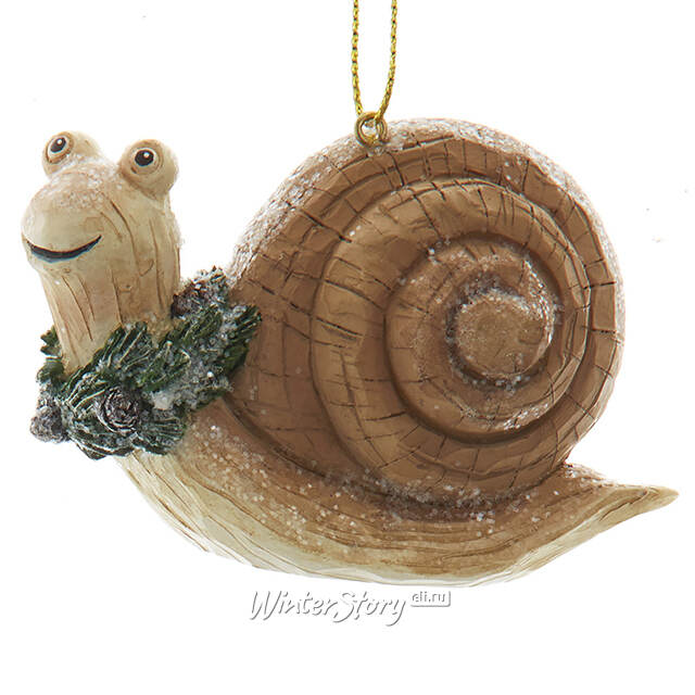 Елочная игрушка Улитка Мэгги - Лесная Путешественница 9 см Kurts Adler