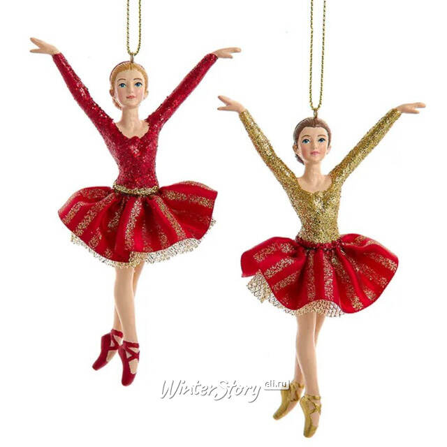 Елочная игрушка Балерина Вероника - Flawless Ballet 13 см Kurts Adler