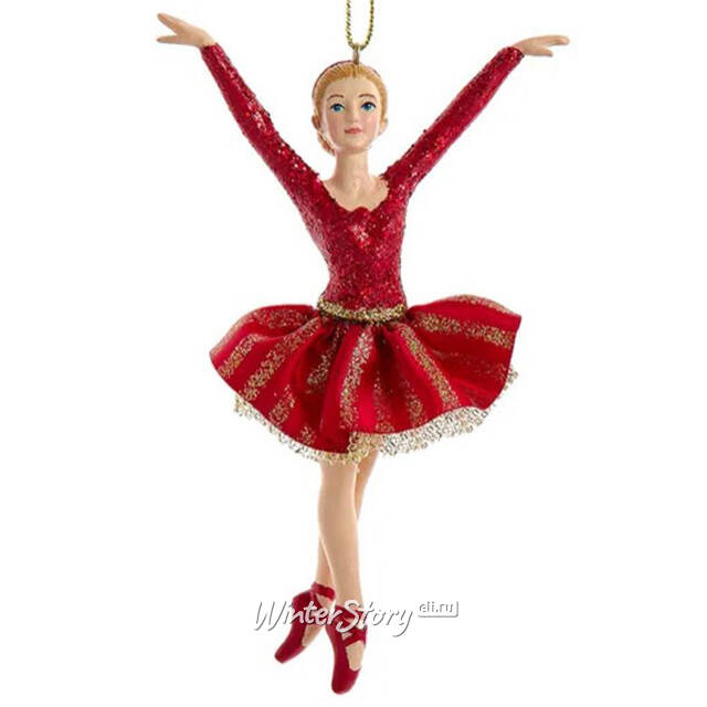 Елочная игрушка Балерина Вероника - Flawless Ballet 13 см Kurts Adler