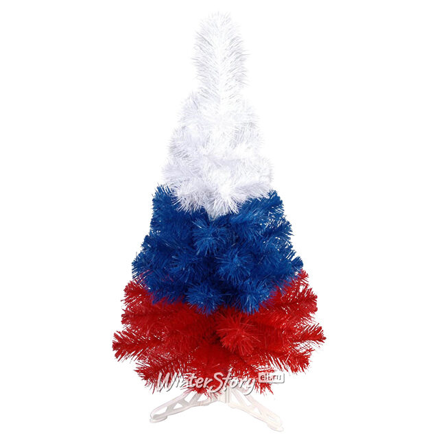 Настольная елка Триколор 75 см, ПВХ Ели Пенери