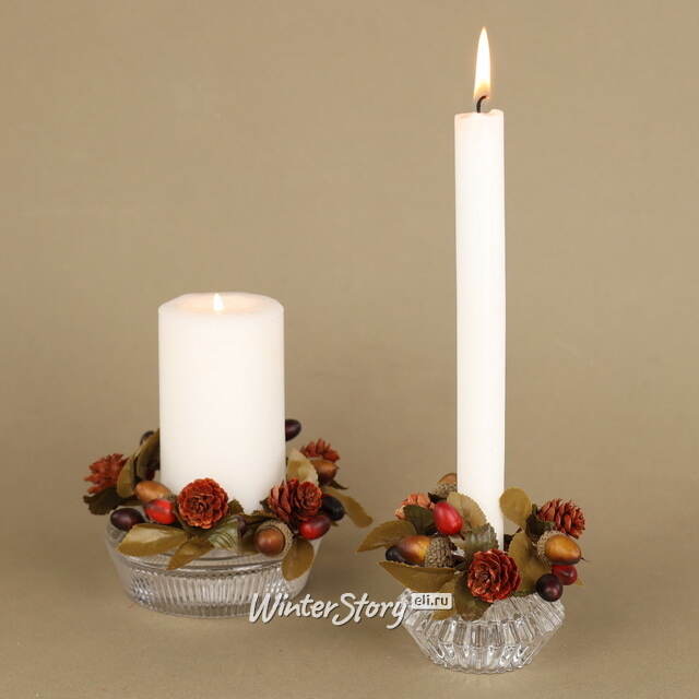 Венок для свечи Осенний Джаз 9 см Swerox