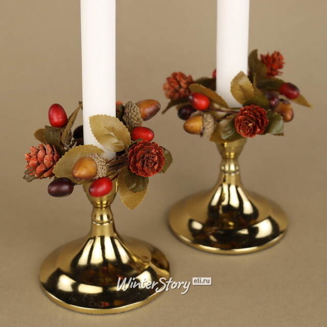 Венок для свечи Осенний Джаз 9 см Swerox