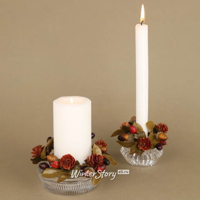 Венок для свечи Осенний Джаз 12 см Swerox