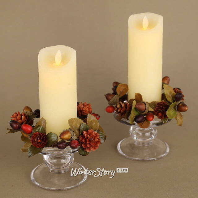 Венок для свечи Осенний Джаз 12 см Swerox