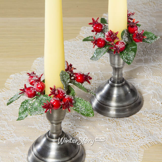 Венок для свечи Ягоды во Льдинках 9 см Swerox