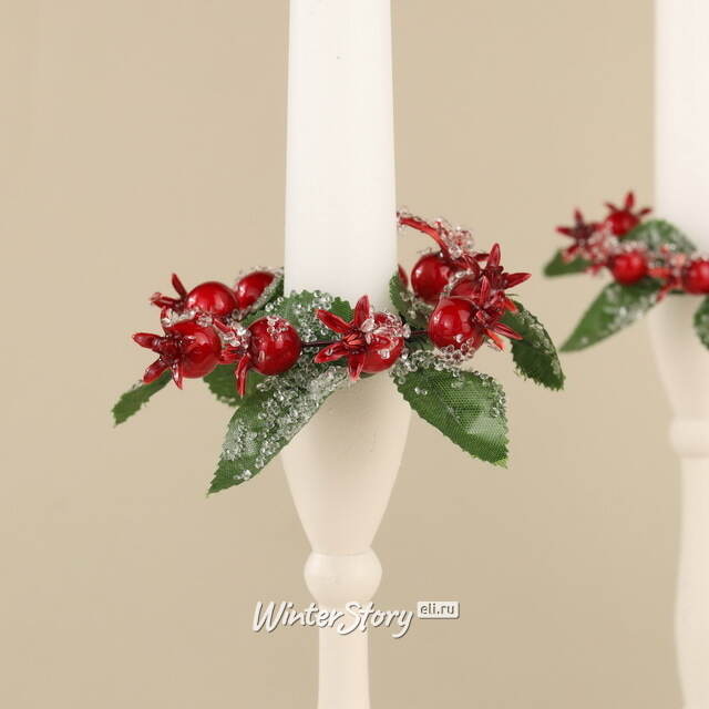 Венок для свечи Ягоды во Льдинках 9 см Swerox