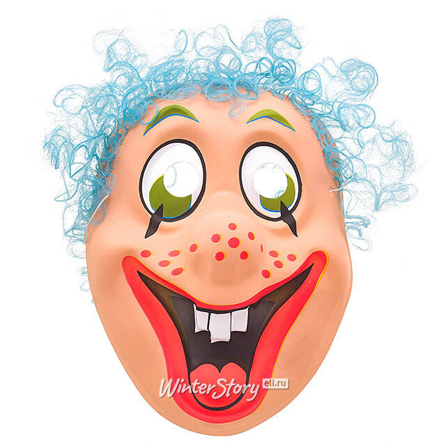 Маска клоуна с волосами Snowmen
