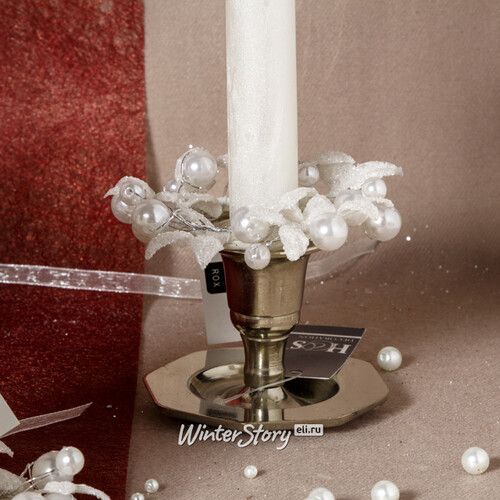 Венок для свечи Снежная Дымка 9 см Swerox