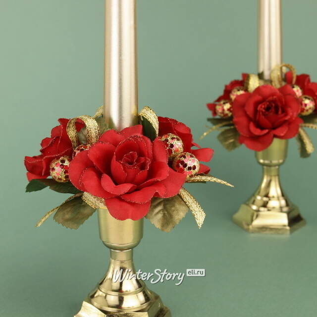 Венок для свечи Розы Dolce Vita 10 см Swerox