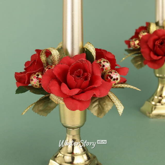 Венок для свечи Розы Dolce Vita 10 см Swerox