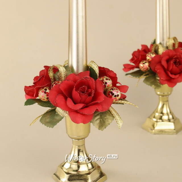 Венок для свечи Розы Dolce Vita 10 см Swerox