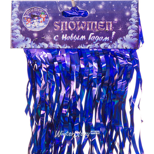 Дождик волнистый 100*25 см синий Snowmen