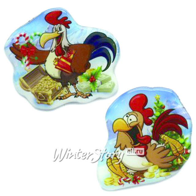 Магнит Веселый петух 6.5*6 см Snowmen (Сноумен)