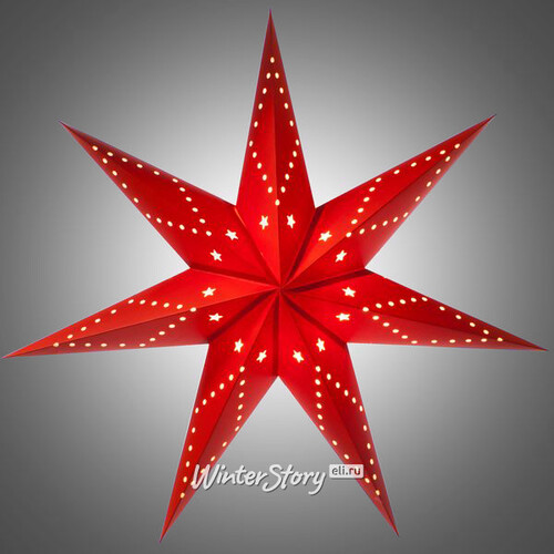 Новогодний светильник Рождественская Звезда 70 см красная Snowmen