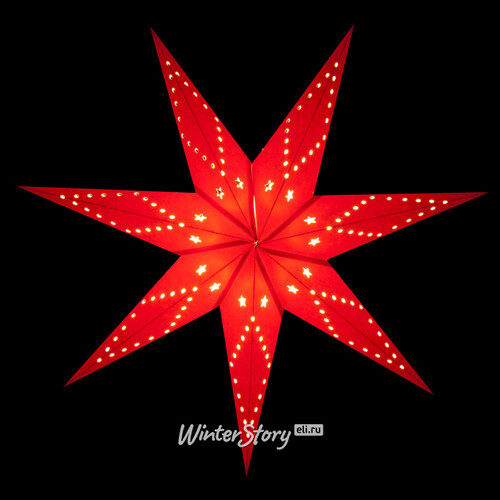 Новогодний светильник Рождественская Звезда 70 см красная Snowmen