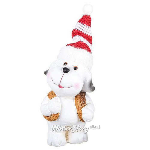 Статуэтка Новогодняя Собака в жилетке 9.5 см Snowmen