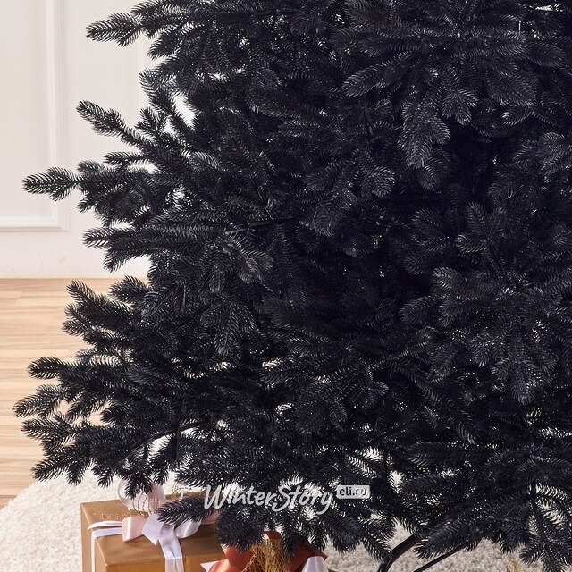 Искусственная елка Черная 150 см, ЛИТАЯ 100% Max Christmas