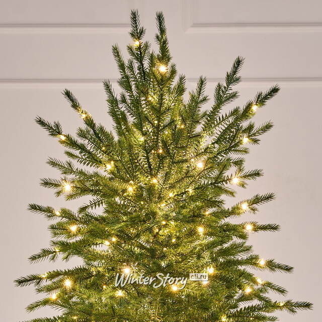 Искусственная елка с лампочками Аркадия 225 см, теплые белые LED лампы, ЛИТАЯ 100% Max Christmas