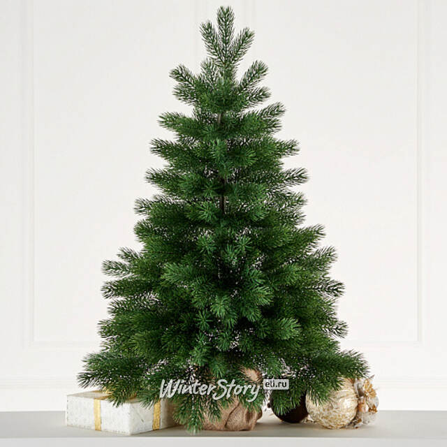 Настольная елка в мешочке Императрица 70 см, ЛИТАЯ 100% Max Christmas