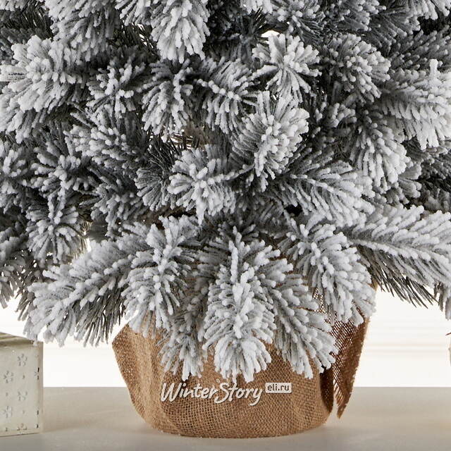 Настольная елка в мешочке Императрица заснеженная 70 см, ЛИТАЯ 100% Max Christmas