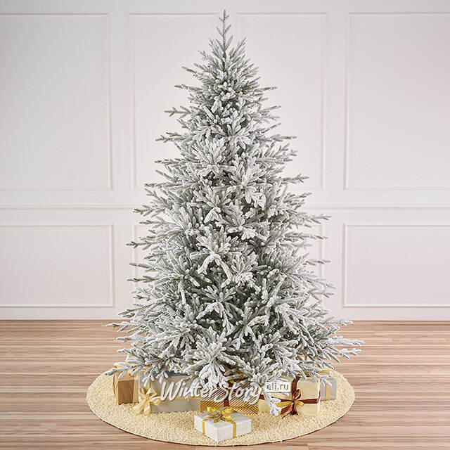 Искусственная елка Лесная Фея заснеженная 240 см, ЛИТАЯ 100% Max Christmas