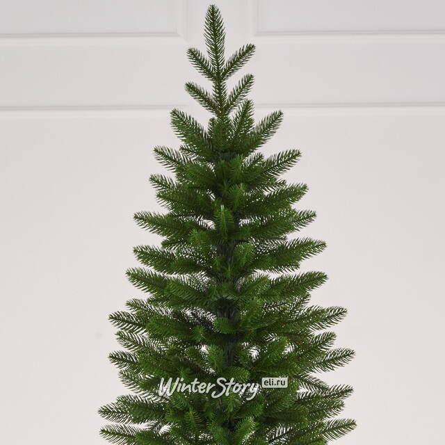 Искусственная узкая елка Рижская 220 см, ЛИТАЯ 100% Max Christmas