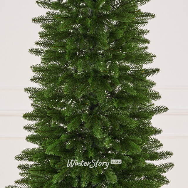 Искусственная узкая елка Рижская 220 см, ЛИТАЯ 100% Max Christmas