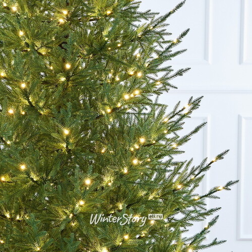 Искусственная елка с огоньками Лесная Симфония 270 см, 900 теплых белых ламп, ЛИТАЯ 100% Max Christmas