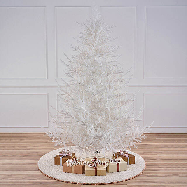 Искусственная белая елка Лесная Симфония 210 см, ЛИТАЯ 100% Max Christmas