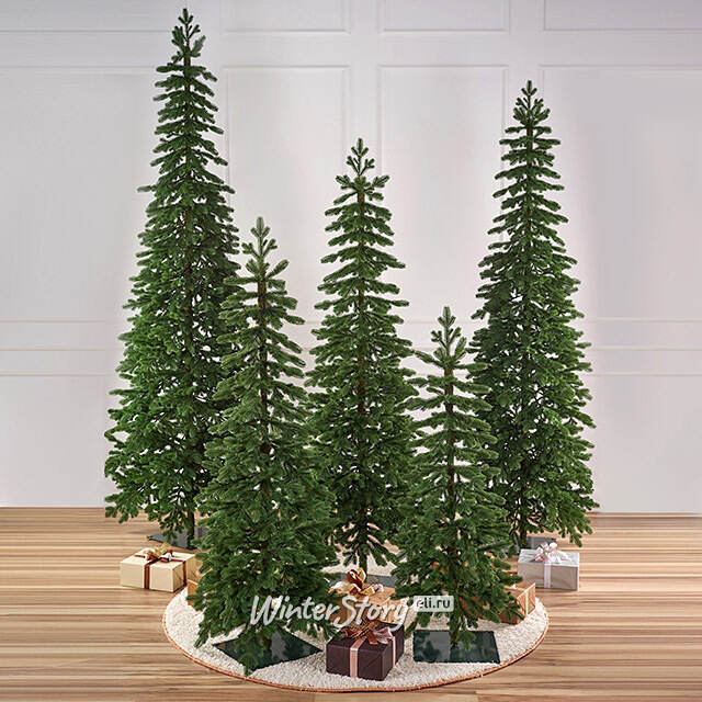 Искусственная стройная елка Тикко 255 см, ЛИТАЯ 100% Max Christmas