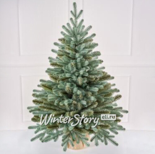 Настольная голубая елка в мешочке Верона 60 см, ЛИТАЯ + ПВХ Max Christmas