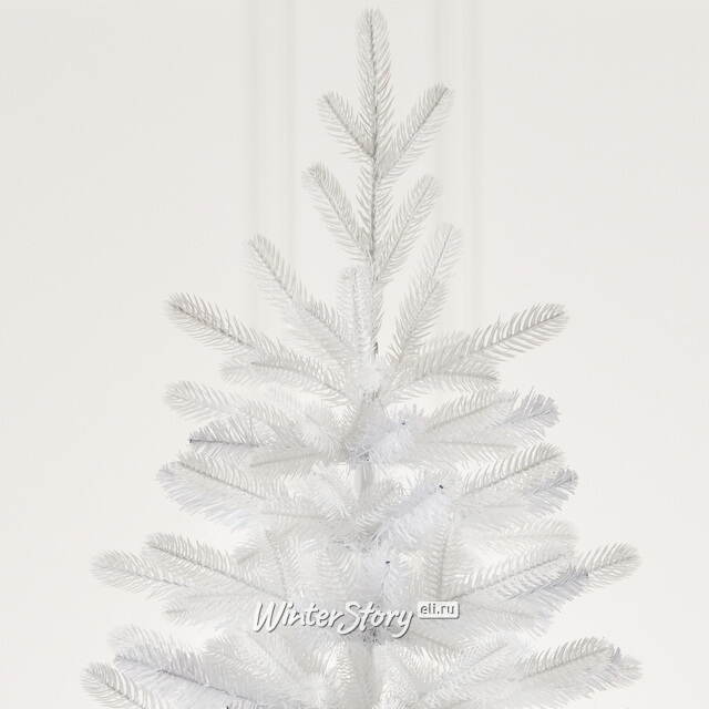 Настольная белая елка в мешочке Полярная 60 см, ЛИТАЯ + ПВХ Max Christmas