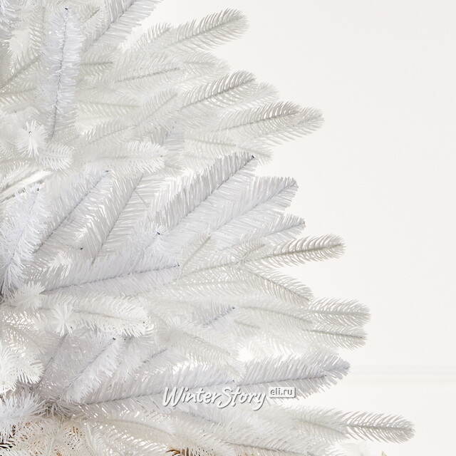 Настольная белая елка в мешочке Полярная 60 см, ЛИТАЯ + ПВХ Max Christmas