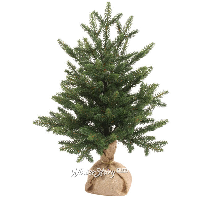 Настольная елка в мешочке Ева 45 см, ЛИТАЯ 100% Царь Елка